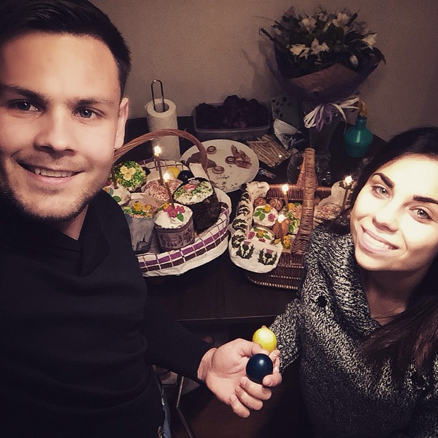 Tania BerQ провела Пасху с возлюбленным Сергеем