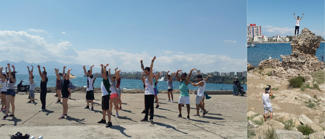 Первый видеоролик социального проекта #DanceLikeUa был снят на набережной Анталии. В нём приняло участие 30 человек - состав балета «Форсайт»