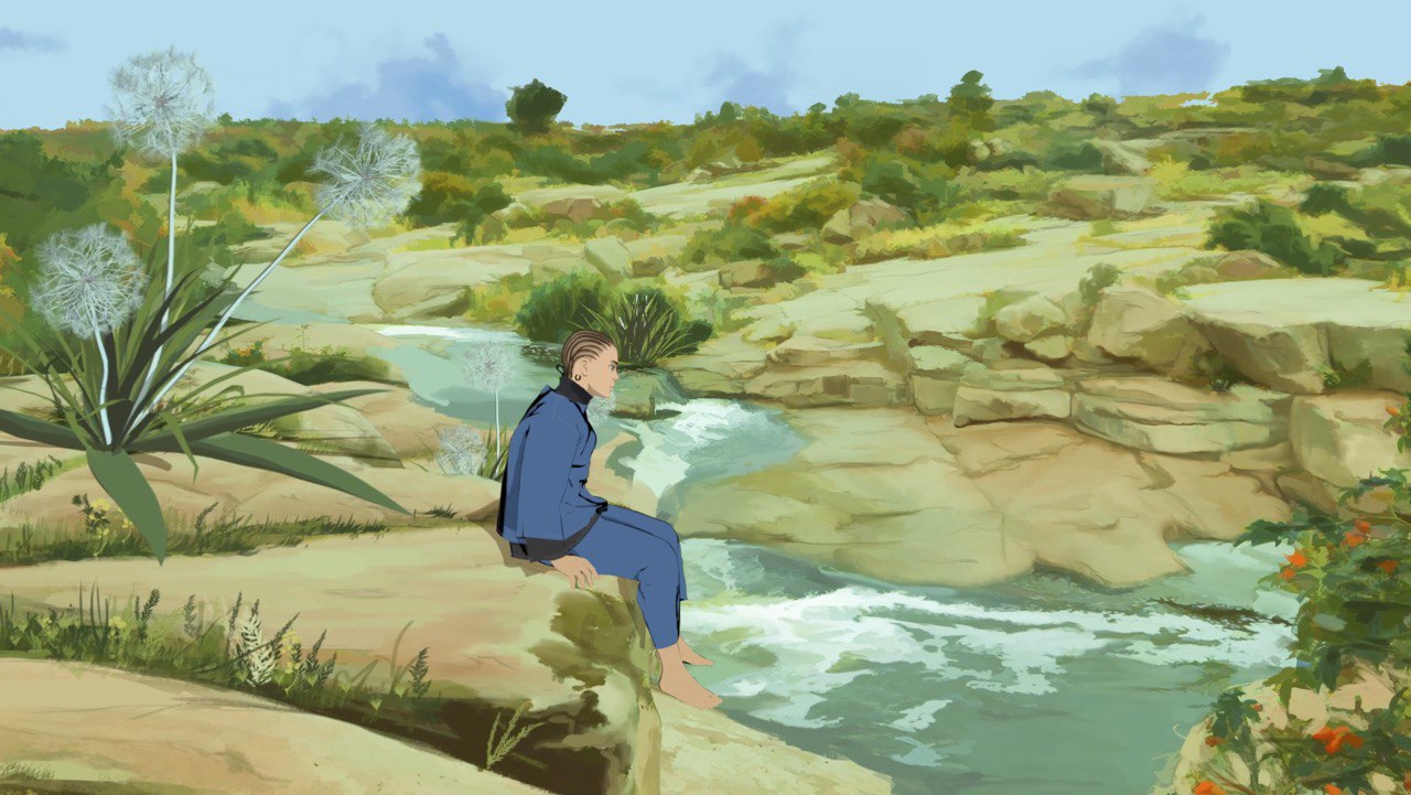 Токовский каскадный водопад